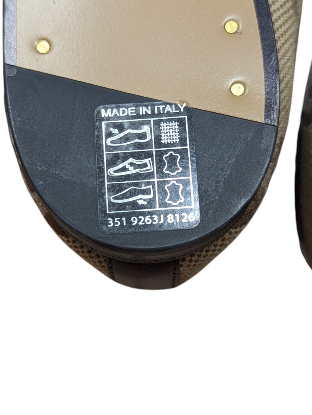 NEW Gucci Jordaan Jumbo GG Monogram Horsebit Jacquard Loafer Mule Size EU 39.5 - Picture 9 of 10